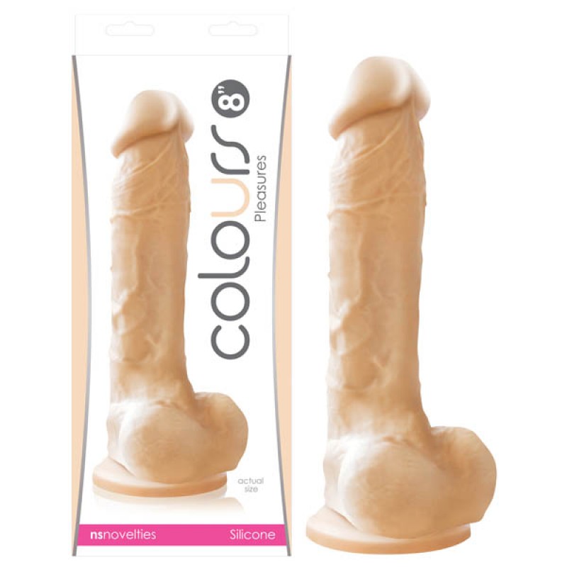 Colours Pleasures 8'' Dildo - Flesh