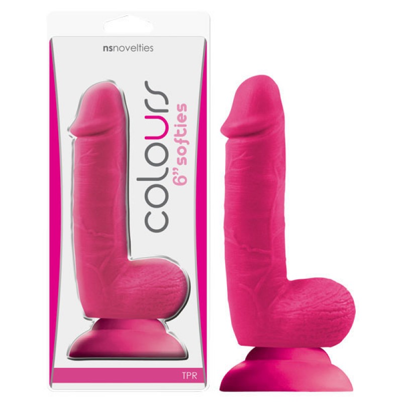 Colours Softies 6-inch Dildo - Pink