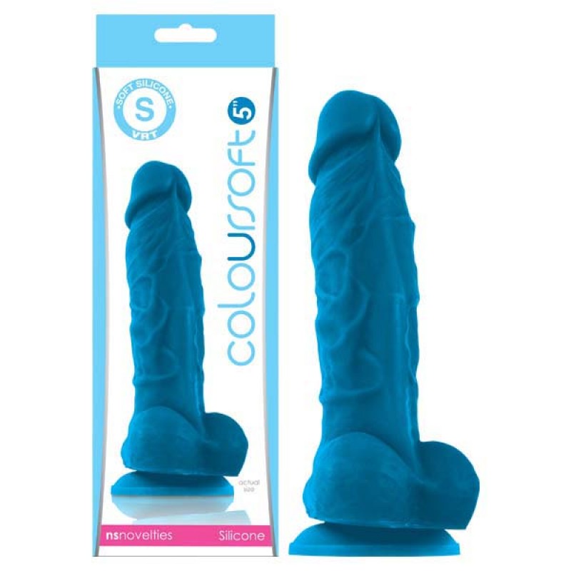 ColourSoft 5-inch Soft Dildo - Blue