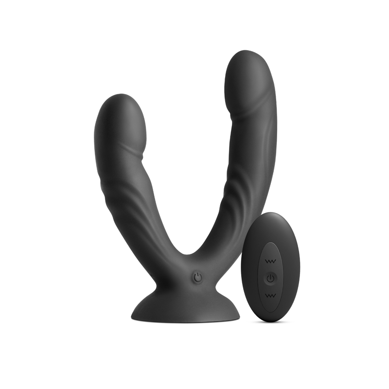 INYA Duet Vibrating Double Dildo - Black INYA Duet Vibrating Double Dildo - Black