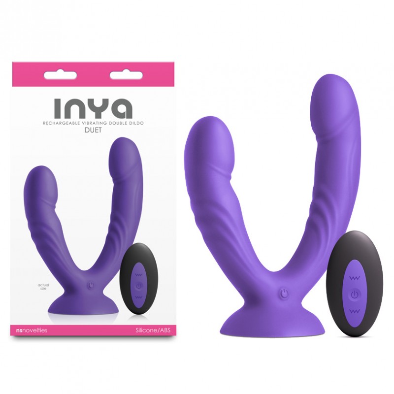 INYA Duet Vibrating Double Dildo - Purple