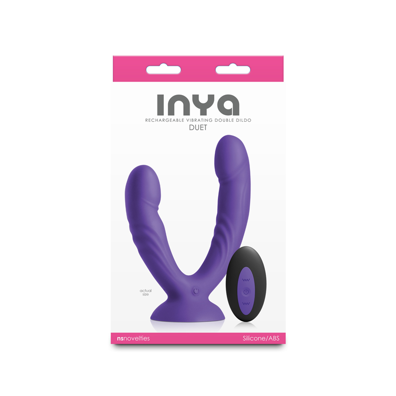 INYA Duet Vibrating Double Dildo - Purple INYA Duet Vibrating Double Dildo - Purple