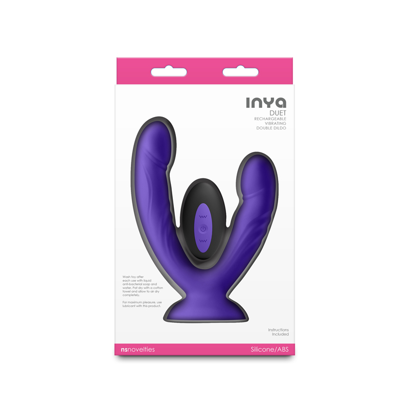 INYA Duet Vibrating Double Dildo - Purple INYA Duet Vibrating Double Dildo - Purple