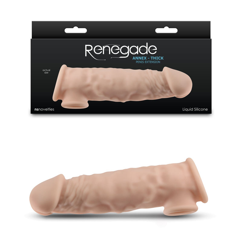 Renegade Annex Thick Penis Extender Sleeve - Flesh