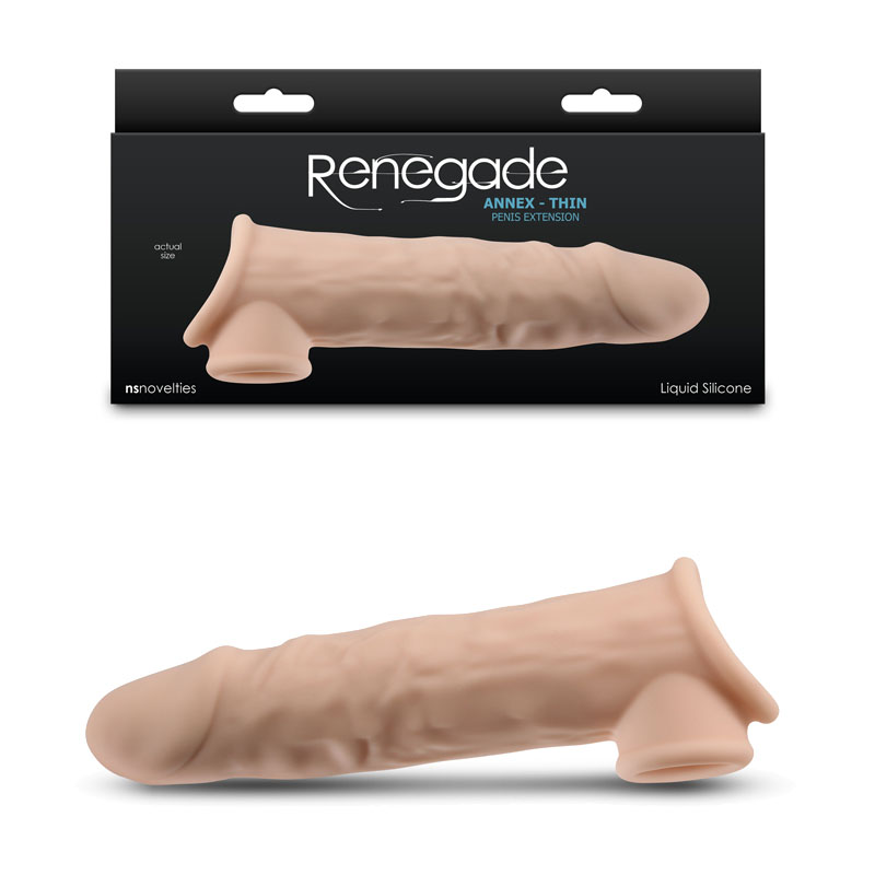 Renegade Annex Thin Penis Extender Sleeve - Flesh