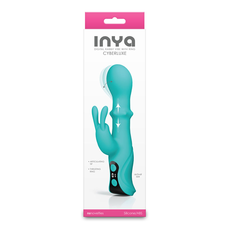 INYA Cyberluxe Rabbit Vibrator - Aqua INYA Cyberluxe Rabbit Vibrator - Aqua