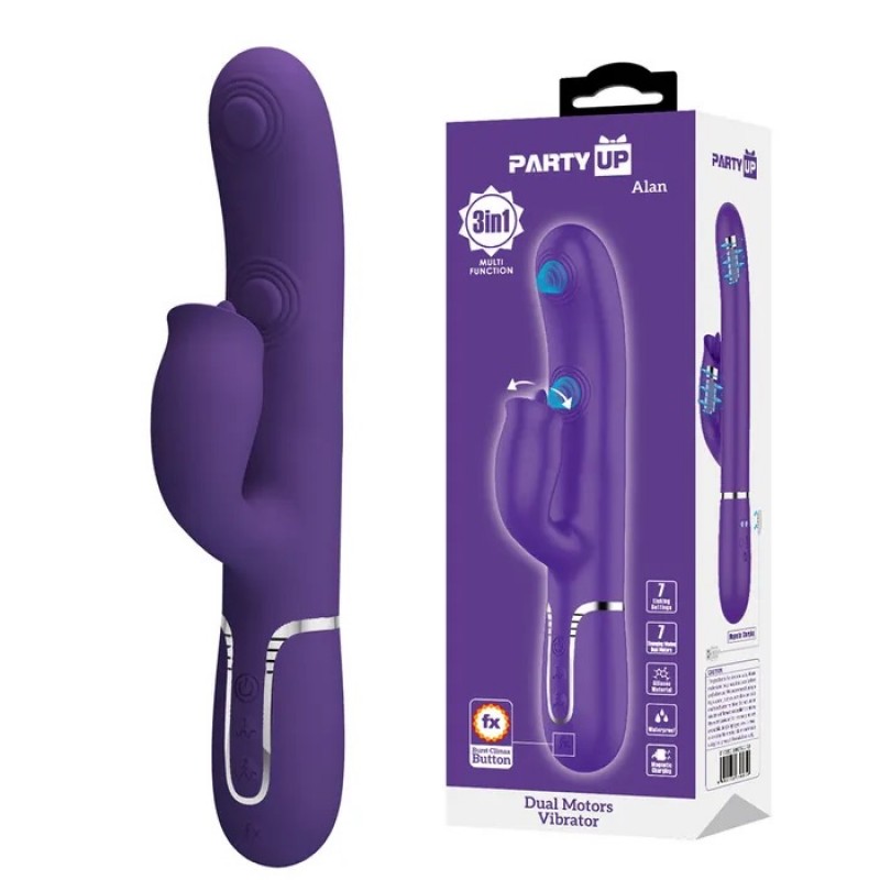 Party Up Dual Motor Vibrator - Alan