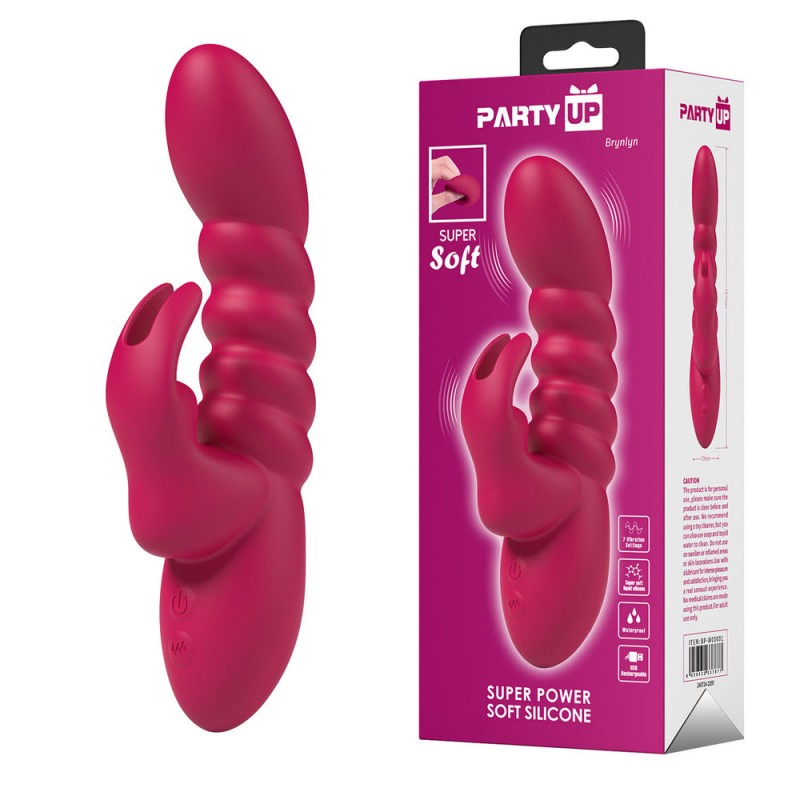 Party Up Rabbit Vibrator Brynlyn - Pink