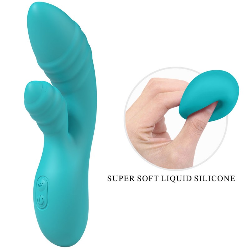 Party Up Rabbit Vibrator Dalida - Teal Party Up Rabbit Vibrator Dalida - Teal