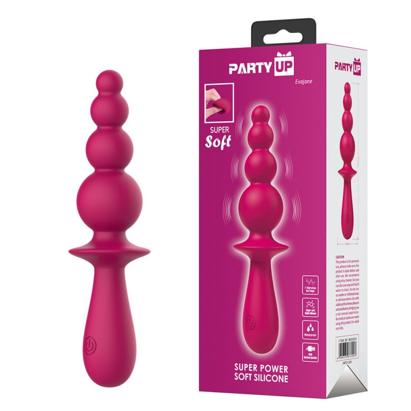 Party Up Beaded Vibrator EVAJANE - Pink