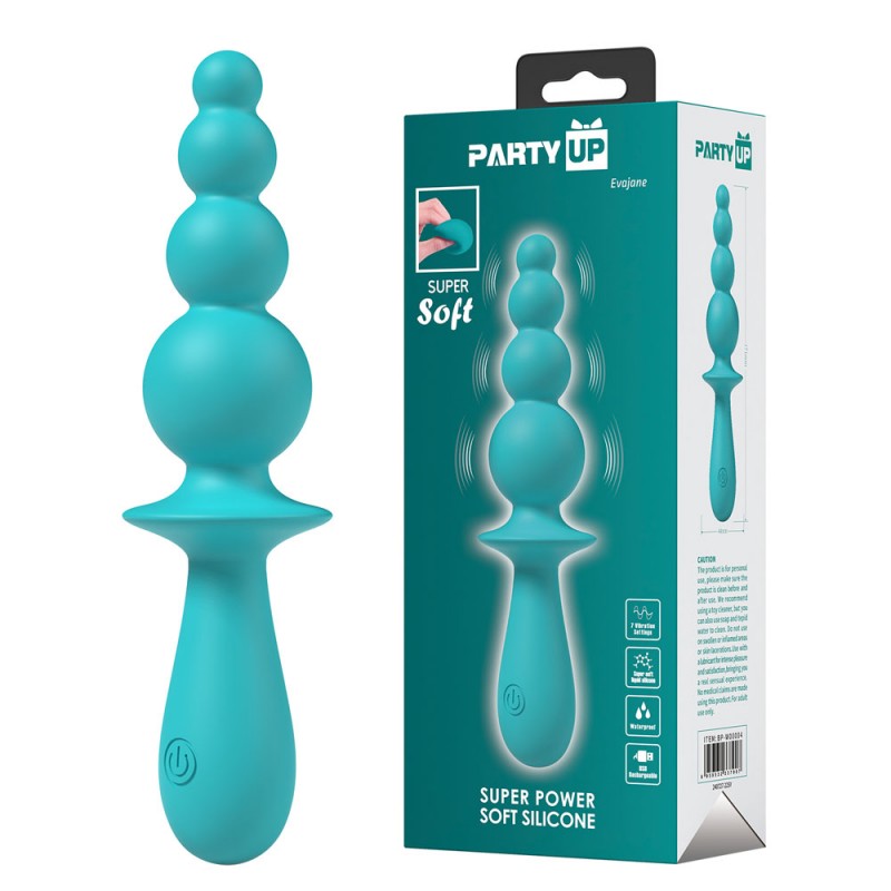 Party Up Beaded Vibrator EVAJANE - Teal