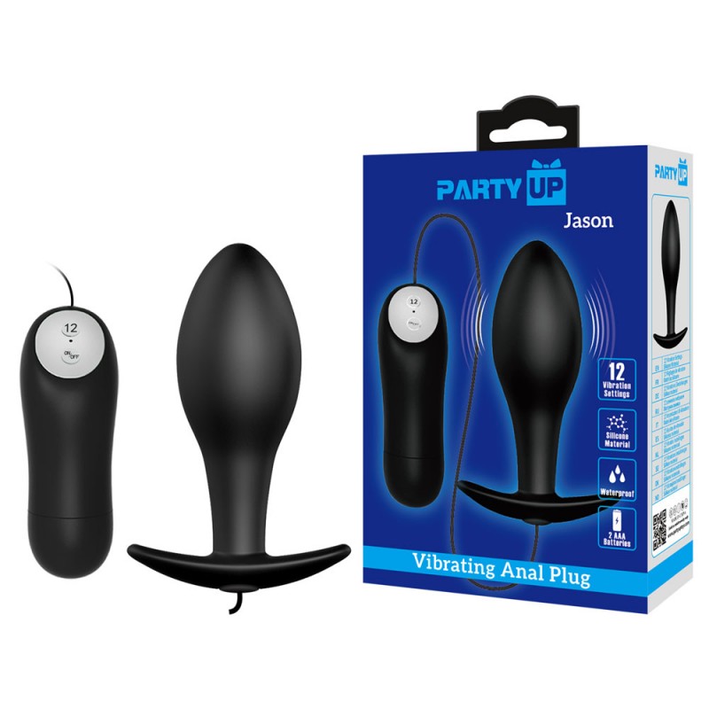 Party Up Vibrating Anal Plug - Jason