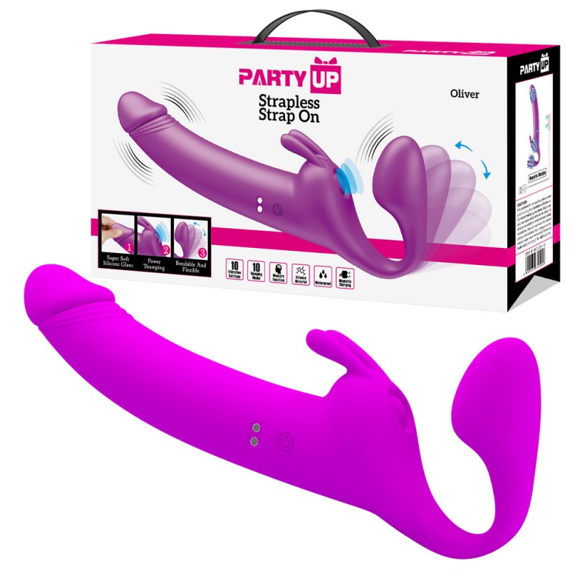 Party Up Strapless Strap-On - Oliver