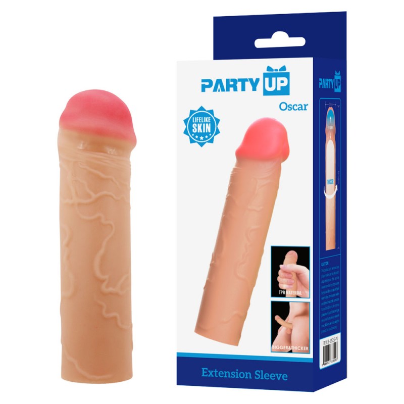 Party Up Penis Extender Sleeve 1 Inch - Oscar