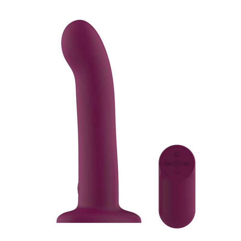 Passion Play Vibrating Dildo - Purple