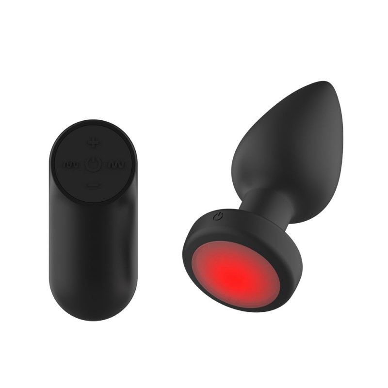 Passion Play Vibrating Butt Plug with LED Base
