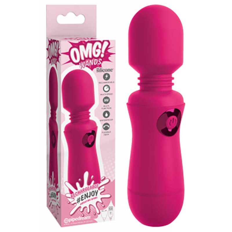 OMG! #Enjoy Massager Wand - Fuschia