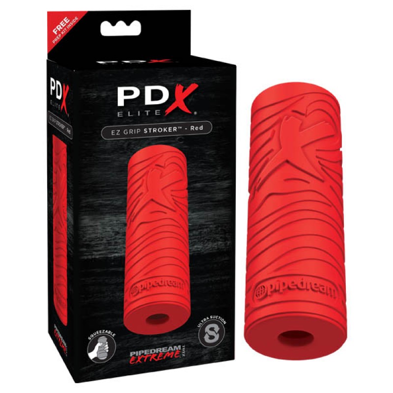 PDX Elite EZ Grip Stroker - Red