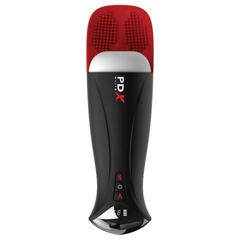 PDX Elite Fap-O-Matic Pro XL - White/Red PDX Elite Fap-O-Matic Pro XL - White/Red