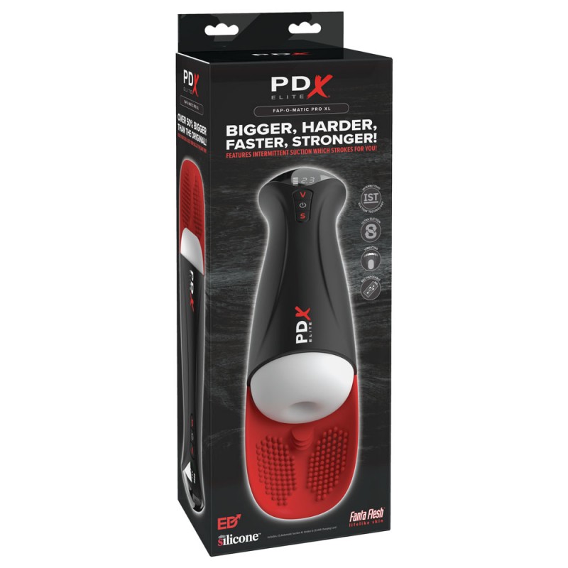 PDX Elite Fap-O-Matic Pro XL - White/Red PDX Elite Fap-O-Matic Pro XL - White/Red