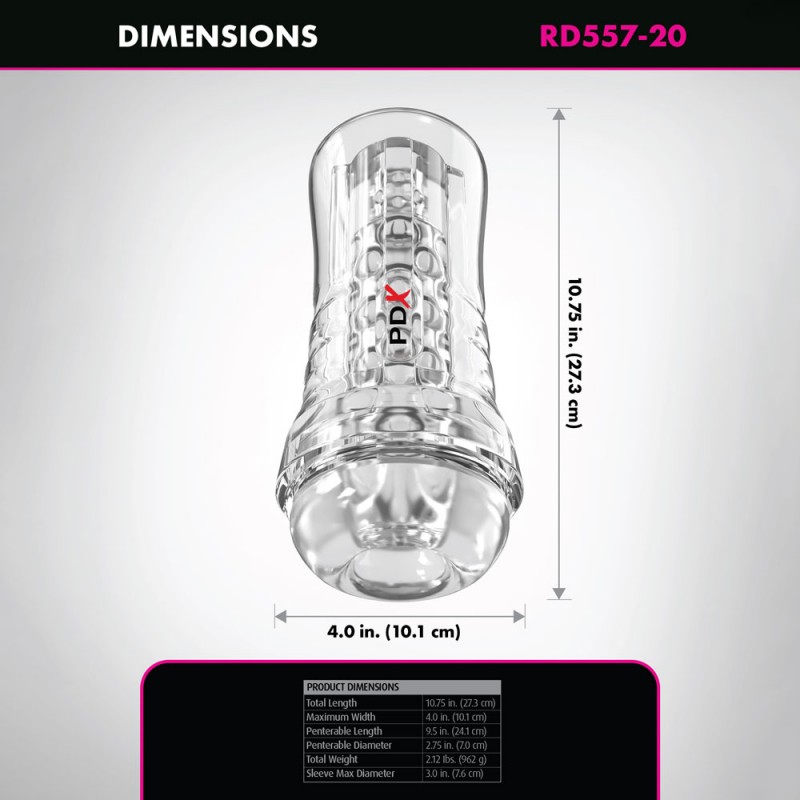 PDX Elite ViewTube EZ-Grip Stroker PDX Elite ViewTube EZ-Grip Stroker