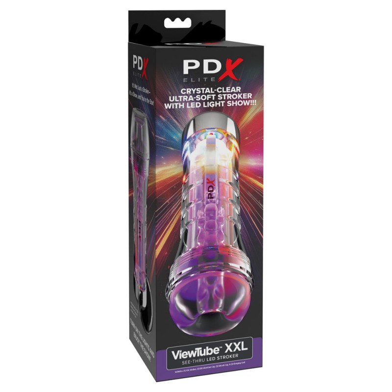 PDX Elite ViewTube XXL LED Stroker PDX Elite ViewTube XXL LED Stroker