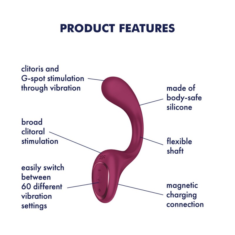Satisfyer G For Goddess 2 - Wine Red Satisfyer G For Goddess 2 - Wine Red