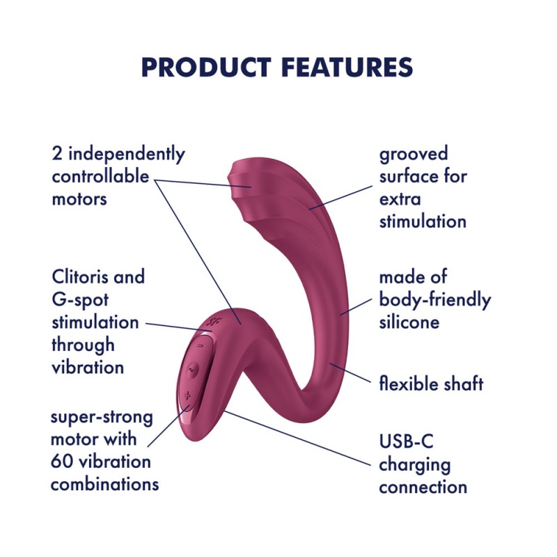 Satisfyer G For Goddess 3 - Wine Red Satisfyer G For Goddess 3 - Wine Red