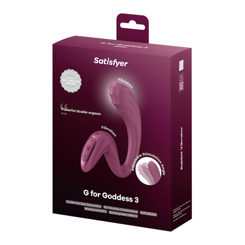 Satisfyer G For Goddess 3 - Wine Red Satisfyer G For Goddess 3 - Wine Red