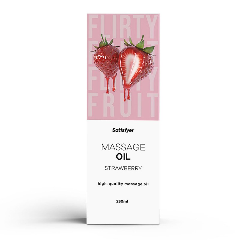 Satisfyer Massage Oil 250 ml - Strawberry