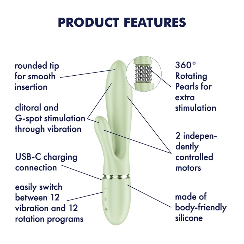 Satisfyer Pearl Bunny 2 - Light Green Satisfyer Pearl Bunny 2 - Light Green