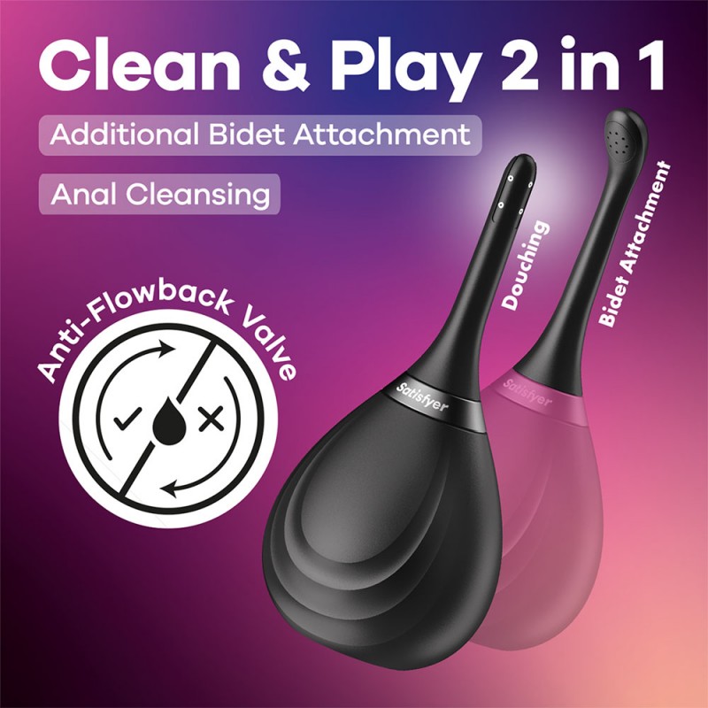 Satisfyer Clean & Play 2-in-1 Unisex Douche