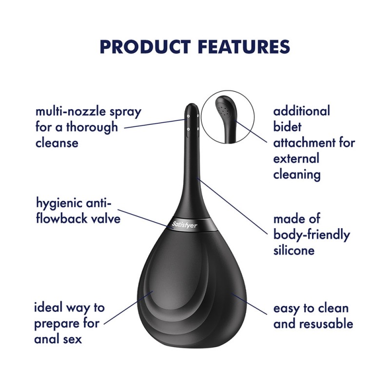 Satisfyer Clean & Play 2-in-1 Unisex Douche Satisfyer Clean & Play 2-in-1 Unisex Douche