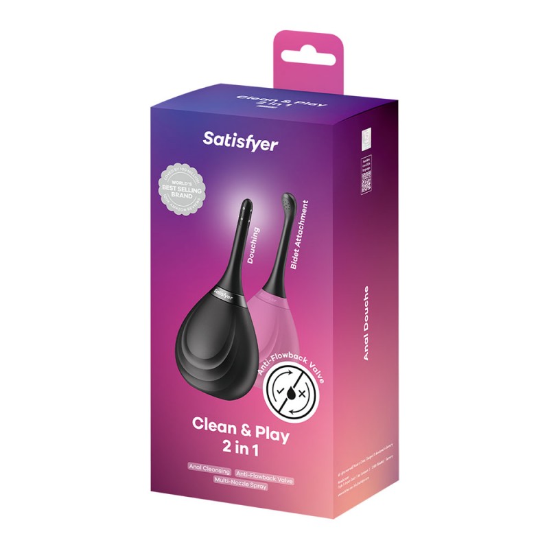 Satisfyer Clean & Play 2-in-1 Unisex Douche Satisfyer Clean & Play 2-in-1 Unisex Douche