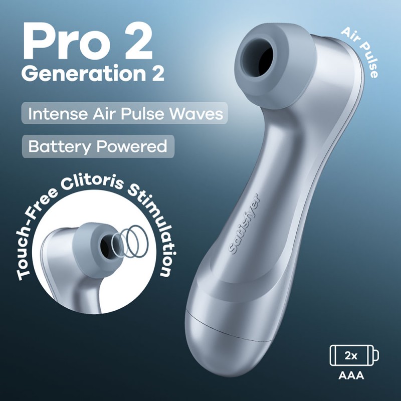Satisfyer Pro 2 Clitoral Stimulator (Battery Series) - Blue