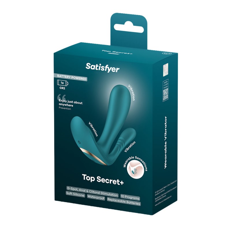 Satisfyer Top Secret Wearable Vibrator (Battery Series) - Green Satisfyer Top Secret Wearable Vibrator (Battery Series) - Green