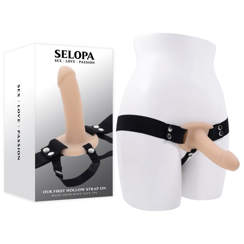 Selopa Our First Hollow Strap On - Light