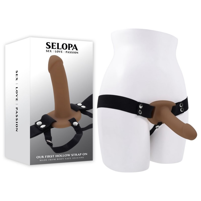 Selopa Our First Hollow Strap On - Dark