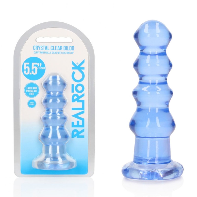 RealRock Curvy 5.5'' Anal Plug - Blue