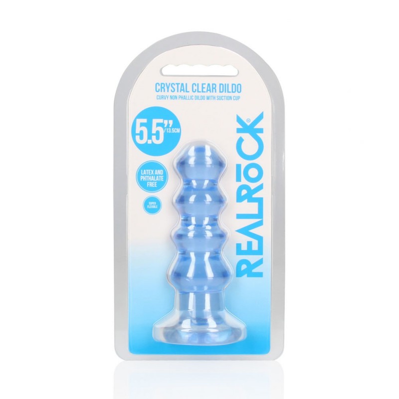 RealRock Curvy 5.5'' Anal Plug - Blue RealRock Curvy 5.5'' Anal Plug - Blue