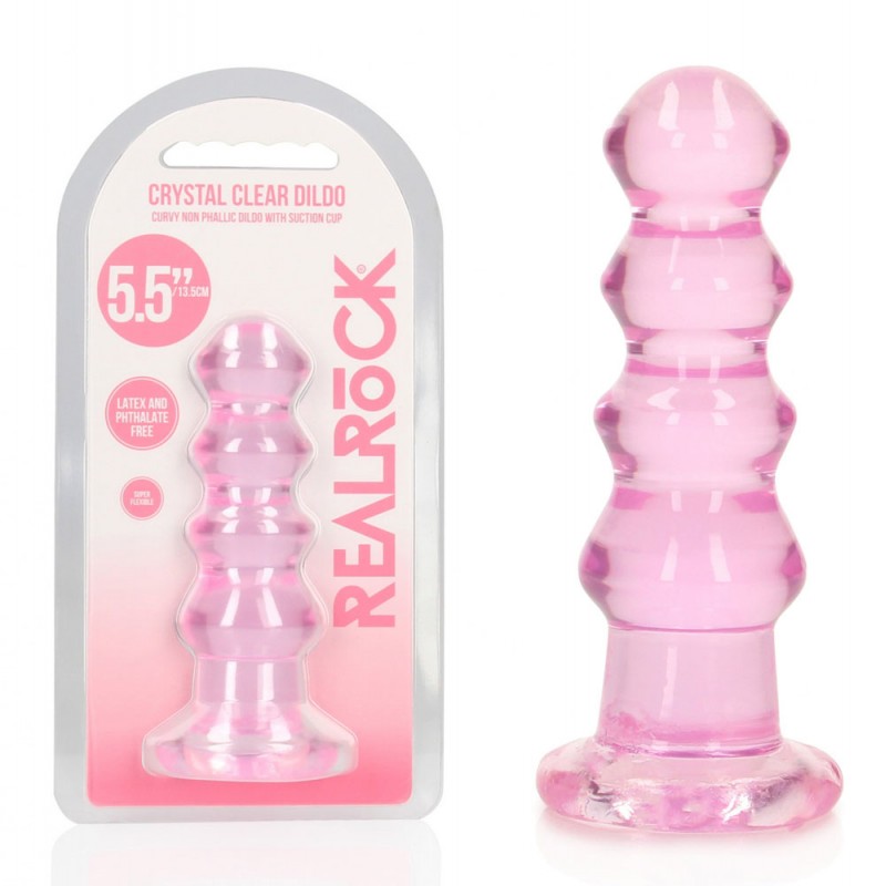 RealRock Curvy 5.5'' Anal Plug - Pink