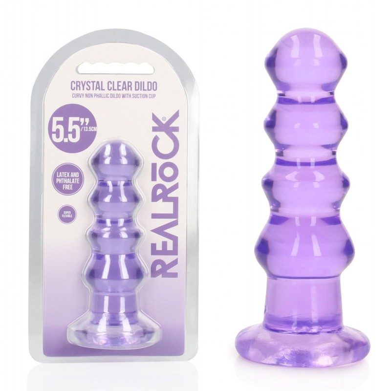 RealRock Curvy 5.5'' Anal Plug - Purple
