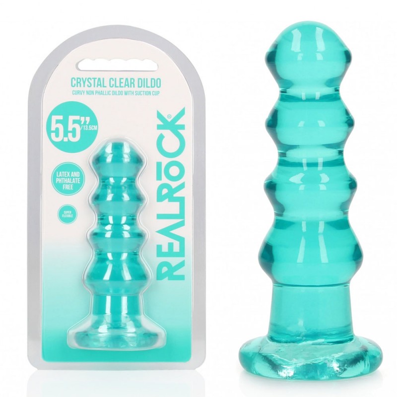 RealRock Curvy 5.5'' Anal Plug - Turquoise