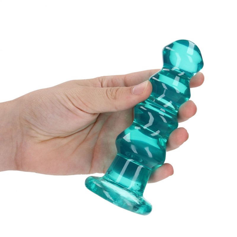 RealRock Curvy 5.5'' Anal Plug - Turquoise RealRock Curvy 5.5'' Anal Plug - Turquoise