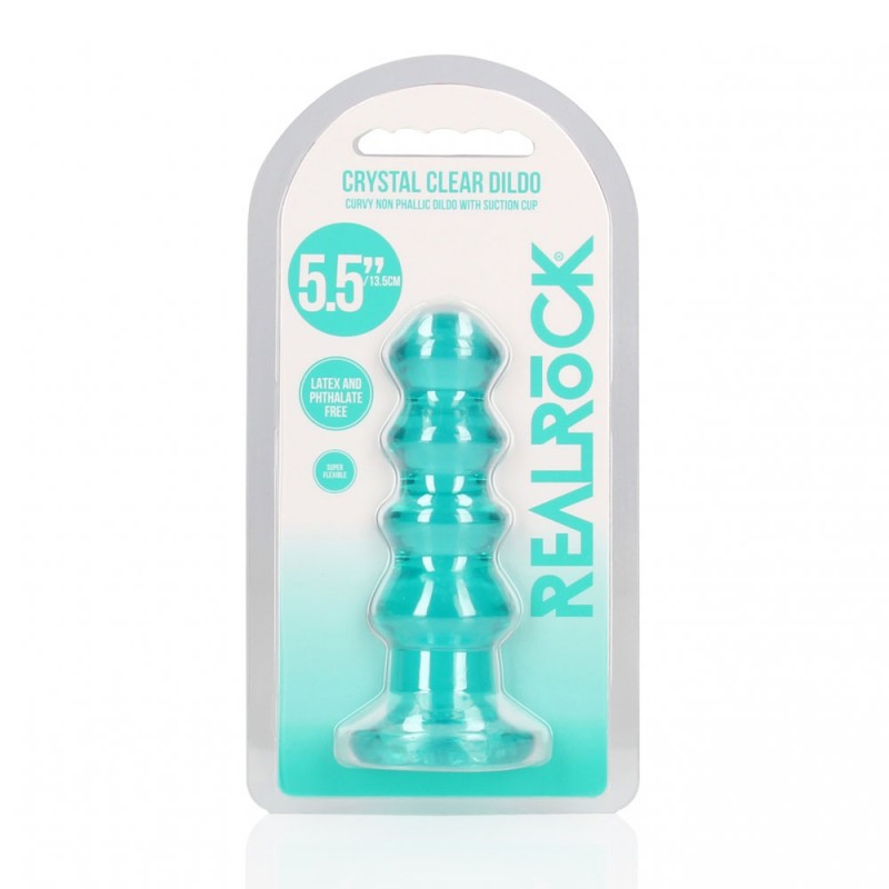 RealRock Curvy 5.5'' Anal Plug - Turquoise RealRock Curvy 5.5'' Anal Plug - Turquoise