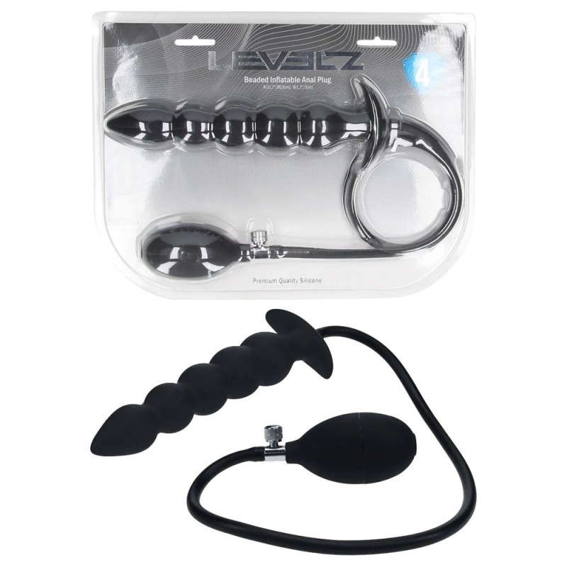 Levelz Beaded Inflatable Anal Plug