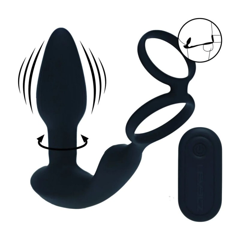 Levelz Dual Vibrating Prostate Stimulator with Cock Ring Levelz Dual Vibrating Prostate Stimulator with Cock Ring
