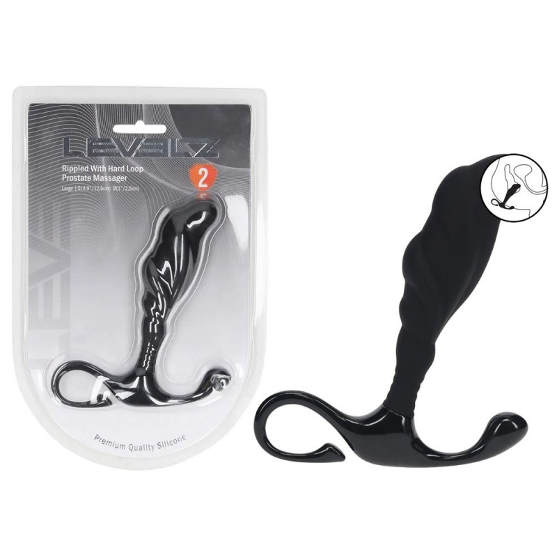 Levelz Rippled with Hard Loop Prostate Massager- L