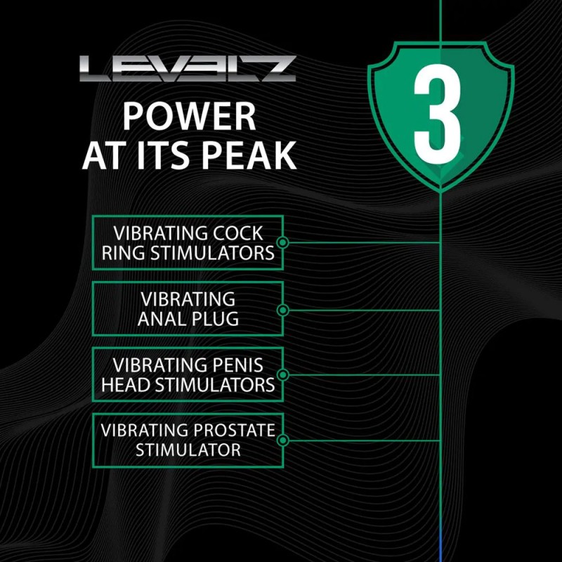 Levelz Vibrating & Thrusting TriO Cock Ring + Plug Levelz Vibrating & Thrusting TriO Cock Ring + Plug