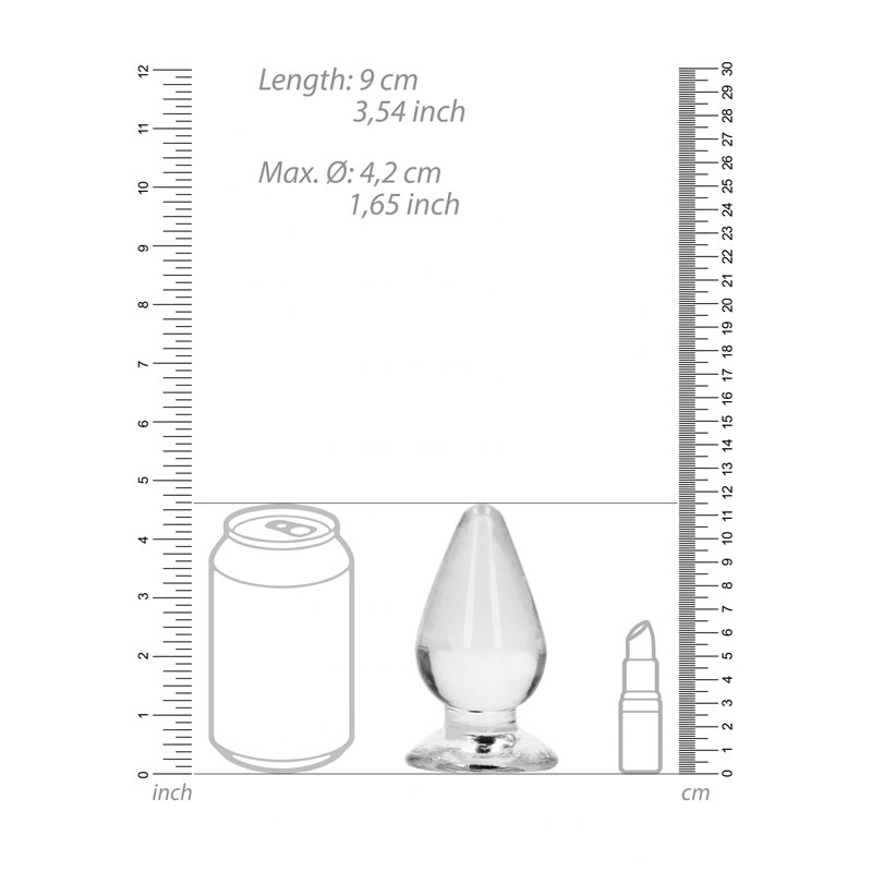 Realrock Anal Plug 4.5'' - Clear Realrock Anal Plug 4.5'' - Clear